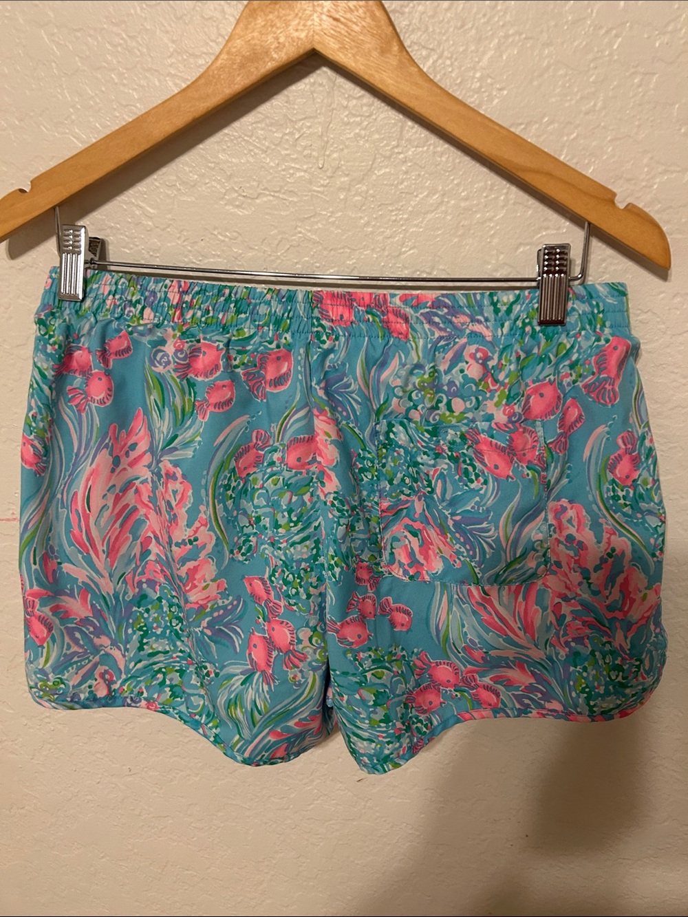 🎼Lilly Pulitzer LUXLETIC athletic ocean trail print elastic waist size M GUC - Picture 6 of 14